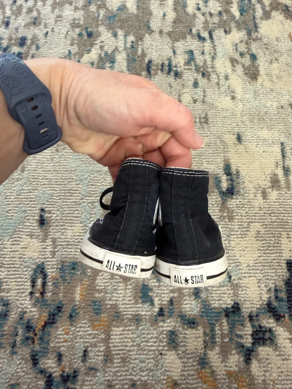 Black canvas Converse Chuck Taylor All Star toddler high-top sz 8 sneakers shoes